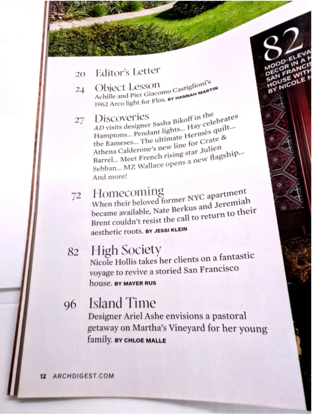Architectural Digest Magazine October 2022 - Nate Berkus